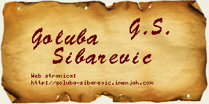 Goluba Šibarević vizit kartica